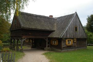 Altes Bauernhaus in Skansen