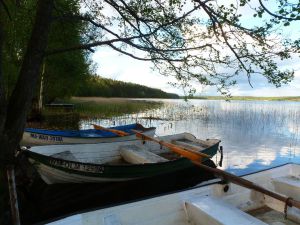 Unser kleiner Hafen in Grünau/Zielonowo